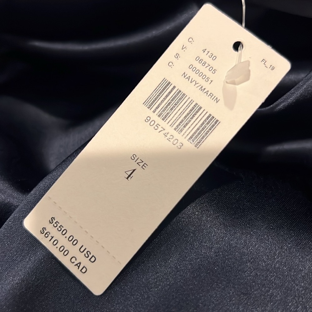 Acler ⭐️NWT⭐️ Navy V-Neck maxi dress size 4 - Picture 6 of 12